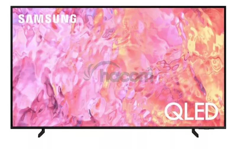 qleed televízor samsung s ružovým pozadím