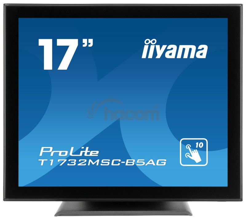 17 "iiyama T1732MSC-B5AG - TN, SXGA, 5ms, 250cd / m2, 1000: 1,5: 4, VGA, HDMI, DP, USB, repro. T1732MSC-B5AG