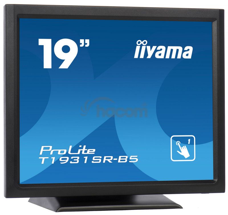 19 "iiyama T1931SR-B5 - TN, SXGA, 5ms, 250cd / m2, 1000: 1,5: 4, VGA, HDMI, DP, USB, repro, výška. T1931SR-B5