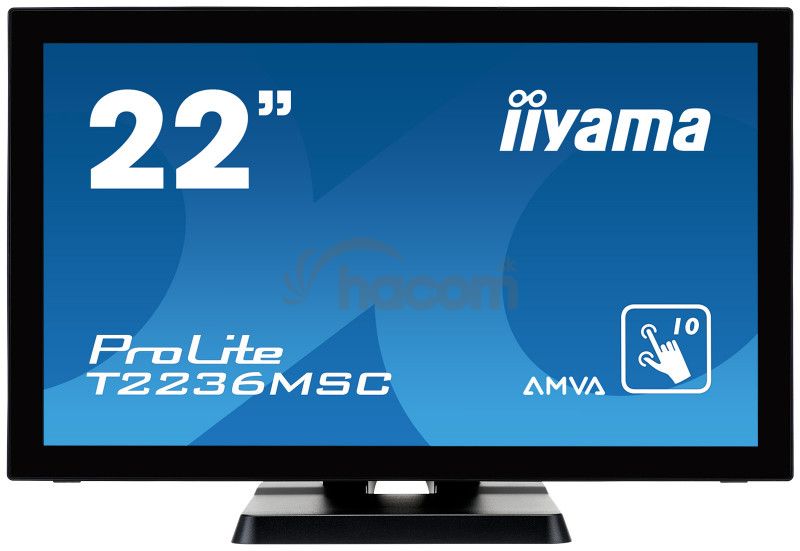 22 "LCD iiyama T2236MSC-B2 - multidotekový, FullHD, AMVA, kapacitné, USB T2236MSC-B2