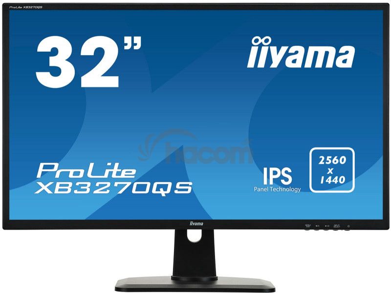 32 "LCD iiyama XB3270QS-B1 - IPS, 4ms, 300cd / m2,16: 9,2560x1440, DVI, HDMI, DP, repro, výškov.nastav. XB3270QS-B1