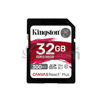 32GB SDHC UHS-II Kingston U3 V90 300R/260W SDR2/32GB
