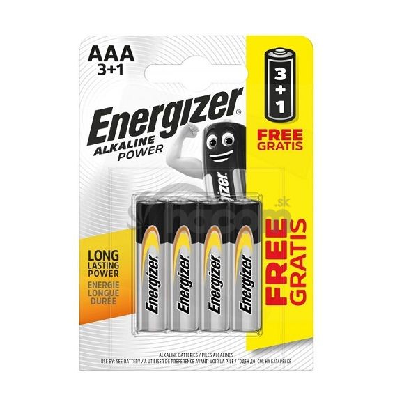 Batéria ENERGIZER Alkaline Power AAA 4ks (3+1) 7638900302097