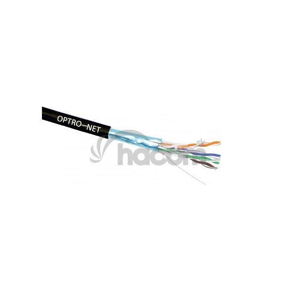 Kábel FTP C5E PVC AWG24 Optronet ,vonkajší čierny (m)