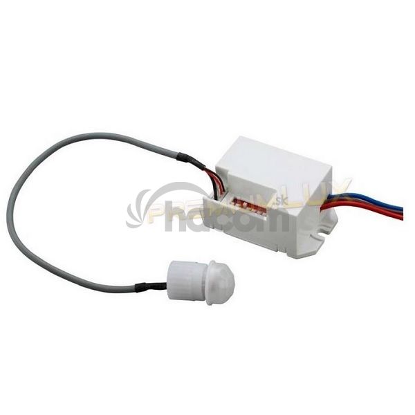 PIR senzor (pohybové čidlo) IP20 800W, biely
