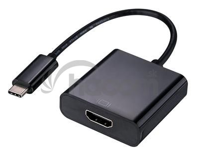 Adaptér C-TECH Type-C na HDMI, M/F, 15cm CB-AD-CM-HDMIF