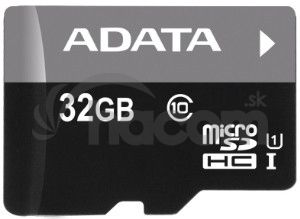 ADATA 32GB MicroSDHC Premier, class 10, with Adapter AUSDH32GUICL10-RA1