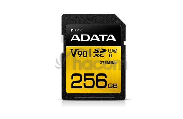 ADATA SDXC 256GB UHS-II U3 (275 / 155MB) ASDX256GUII3CL10-C