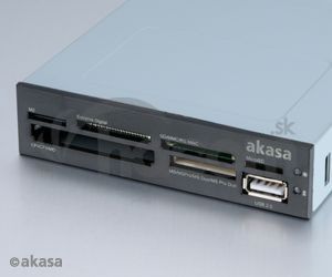 AKASA int. USB 2.0 interná čítačka kariet + USB 2.0 AK-ICR-07