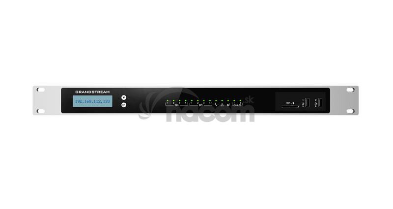Grandstream UCM6304 VoIP PBX, 2000 uživ., 300 súb. hov., videokonf. 40úč., 4xFXO, 4xFXS porty UCM6304