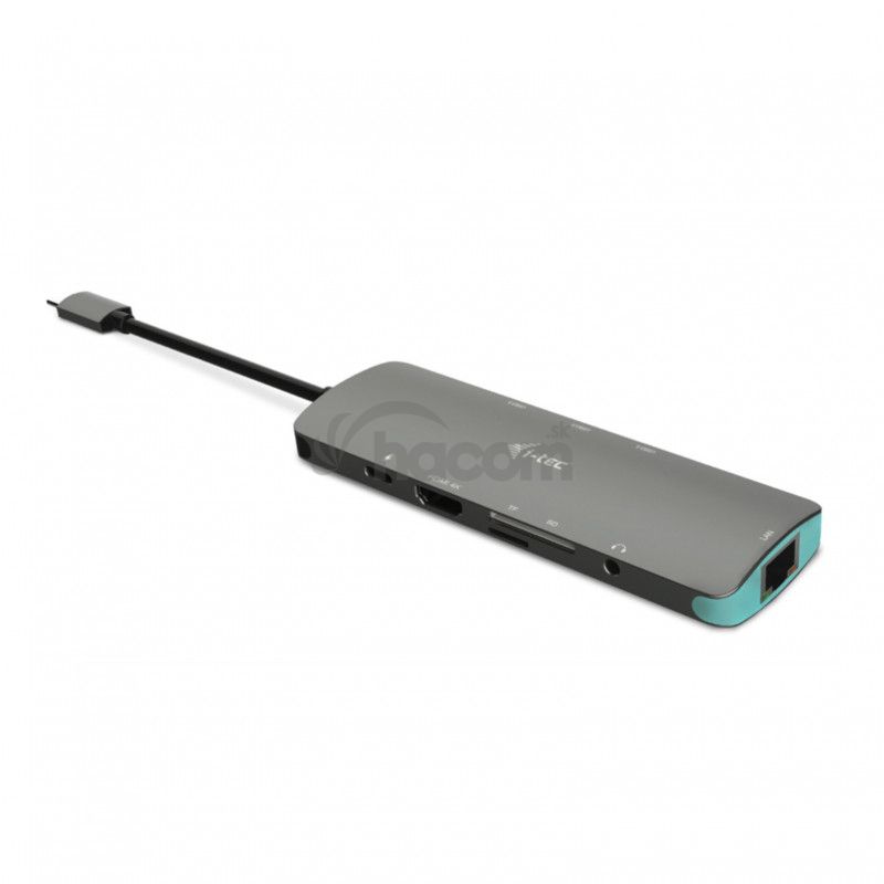i-tec USB-C Metal Nano Docking Station 4K HDMI LAN, Power Delivery 100W C31NANODOCKLANPD