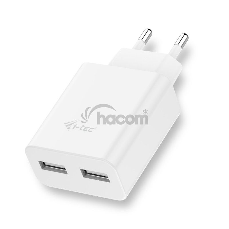 i-tec USB Power Charger 2 Port 2.4A White CHARGER2A4W