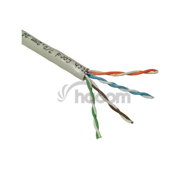 Kábel UTP C5E UTP PVC SOL AWG24 Optronet sivý (m)