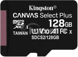 Kingston Canvas Select Plus A1 CL10 128GB microSDXC 100MB/s bez adaptéra SDCS2/128GBSP