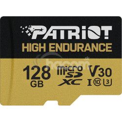 128GB microSDXC Patriot Hight Endurance V30 U3 až 95MB / s PEF128GE31MCH