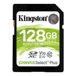 Kingston Canvas Select Plus U3 V30 CL10 128GB SDXC 100MB/s SDS2/128GB