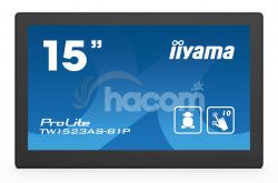 15 "iiyama TW1523AS-B1P: IPS, FullHD, Capacitive, 10P, 450cd / m2, mini HDMI, WiFi, Android 8.1 TW1523AS-B1P