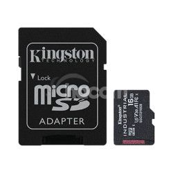 16GB microSDHC Kingston Industrial C10 A1 pSLC s adaptrom SDCIT2/16GB