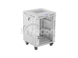 19" VO�NE STOJ�CA RACKOV� SKRI�A 15U 600X600 �ED� SKLENEN� DVERE LCD LANBERG (FLAT PACK) V2 FF01-6615-12SL