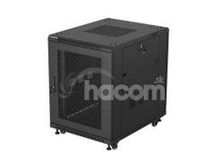 19" VO�NE STOJ�CA RACKOV� SKRI�A 15U/600X800 (FLAT PACK) S SIE�OV�MI DVERAMI �IERNA LANBERG FF01-6815-23B