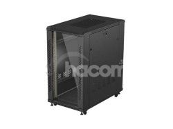19" VO�NE STOJ�CA RACKOV� SKRI�A 22U 600X1000 �IERNE SKLENEN� DVERE LANBERG (PLOCH� BALENIE) FF01-6022-12B