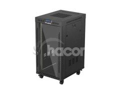 19" VO�NE STOJ�CA RACKOV� SKRI�A 22U 600X800 �IERNE SKLENEN� DVERE LANBERG (PLOCH� BALENIE) V2 FF01-6822-12BL
