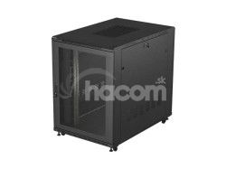 19" VO�NE STOJ�CA RACKOV� SKRI�A 22U 800X1000 �IERNE SKLENEN� DVERE LCD LANBERG (FLAT PACK) V2 FF01-8022-12BL