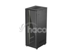 19" VO�NE STOJ�CA RACKOV� SKRI�A 47U/800X1000 (FLAT PACK) S PRESKLEN�MI DVERAMI �IERNA LANBERG FF01-8047-12B
