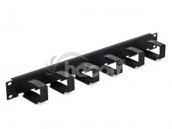 19 "vyvzovacie panel 1U 6x hik 70x27mm black kov RAB-VP-X23-A1