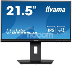 22" iiyama XUB2293HS-B5: IPS, FHD, VGA, HDMI, DP, pivot XUB2293HS-B5