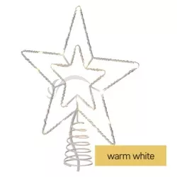 Standard LED spojovacia vianoè. hviezda, 28,5 cm, vonkaj. aj vnútor., teplá biela