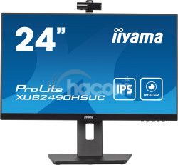 24" iiyama XUB2490HSUC-B5: IPS, FHD, VGA, HDMI, DP, cam XUB2490HSUC-B5