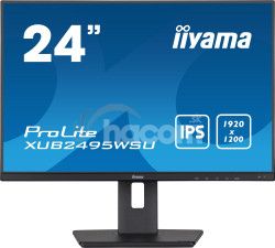 24" iiyama XUB2495WSU-B5: IPS,1920x1200,HDMI,DP XUB2495WSU-B5