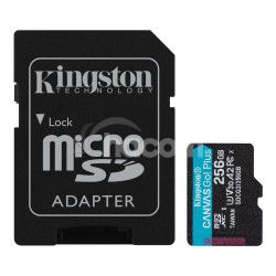 256GB microSDXC Kingston Canvas Go! Plus A2 U3 V30 170MB/s + adaptr SDCG3/256GB
