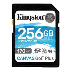 256GB SDXC Kingston U3 V30 170/90MB/s SDG3/256GB