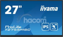 27" iiyama T2755MSC-B1: IPS, FHD, PCAP, Webcam T2755MSC-B1