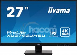 27 "iiyama XU2792UHSU-B1: IPS, 4K, 300cd / m2, 4ms, HDMI, DP, DVI, USB, ierny XU2792UHSU-B1