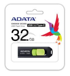32GB ADATA UC300 USB 3.2 ierna/zelen ACHO-UC300-32G-RBK/GN