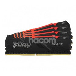 32GB DDR4-3200MHz CL16 FURY Beast RGB, 4x8GB KF432C16BB2AK4/32