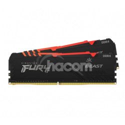 32GB DDR4-3200MHz CL16 x8 FURY Beast RGB, 2x16GB KF432C16BB12AK2/32