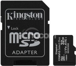 32GB microSDHC Kingston Canvas Select Plus A1 CL10 100MB/s + adaptér SDCS2/32GB
