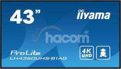 43" iiyama LH4360UHS-B1AG: VA,4K UHD,And.11,24/7 LH4360UHS-B1AG
