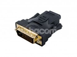 4World Adaptér DVI-D 24 + 1M - HDMI F Black 08737