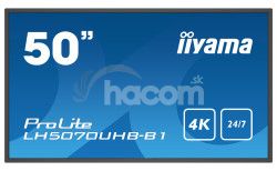 50" iiyama LH5070UHB-B1: VA, 4K UHD, Android, 24/7 LH5070UHB-B1