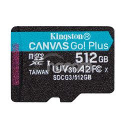 512GB microSDXC Kingston Canvas Go! Plus A2 U3 V30 170MB/s bez adaptra SDCG3/512GBSP