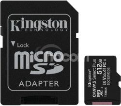 512GB microSDXC Kingston Canvas Select Plus A1 CL10 100MB/s + adaptér SDCS2/512GB