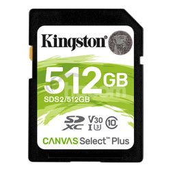 512GB SDXC Kingston Canvas Select Plus U3 V30 CL10 100MB/s SDS2/512GB