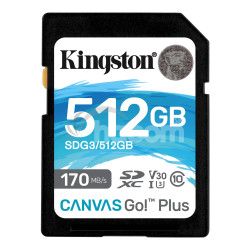 512GB SDXC Kingston U3 V30 170/90MB/s SDG3/512GB