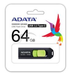 64GB ADATA UC300 USB 3.2 ierna/zelen ACHO-UC300-64G-RBK/GN