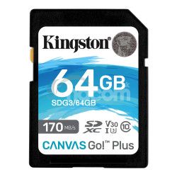 64GB SDXC Kingston U3 V30 170/70MB/s SDG3/64GB
